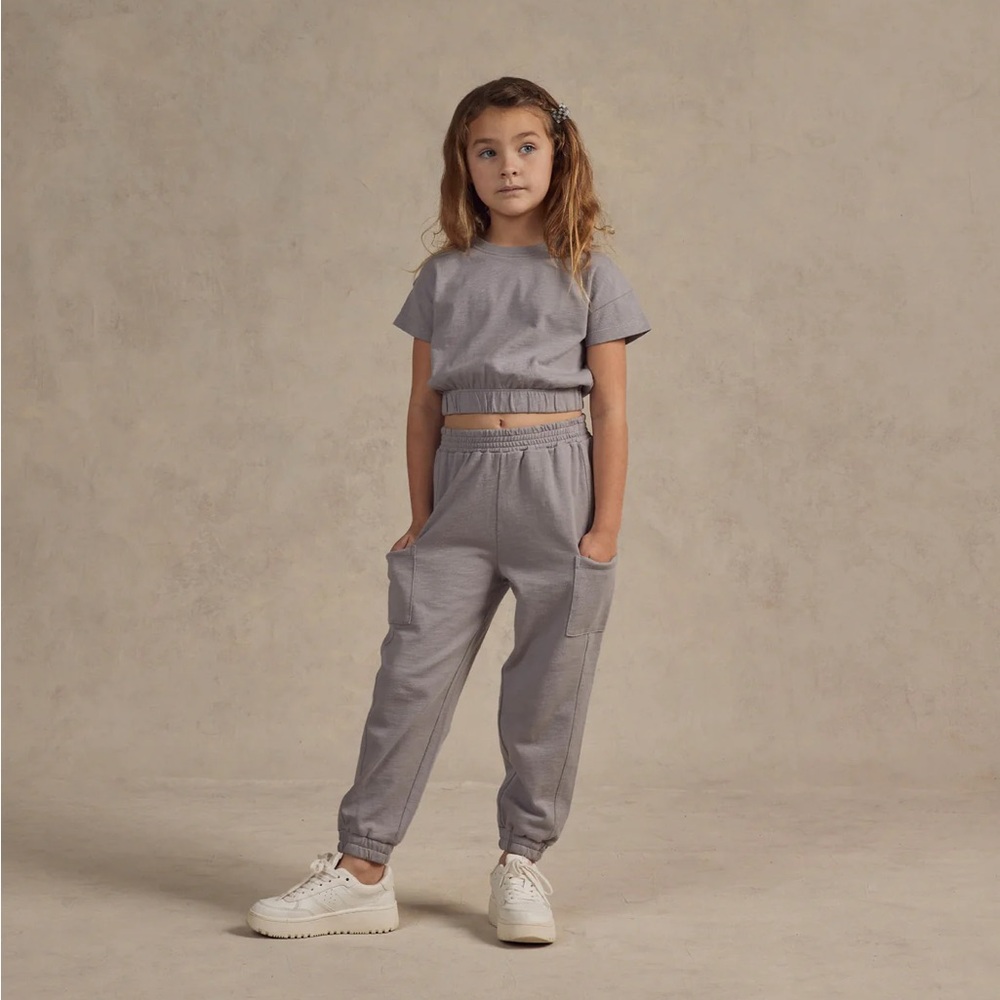 Ryle & Cru Cargo Joggers and Cropped Tee